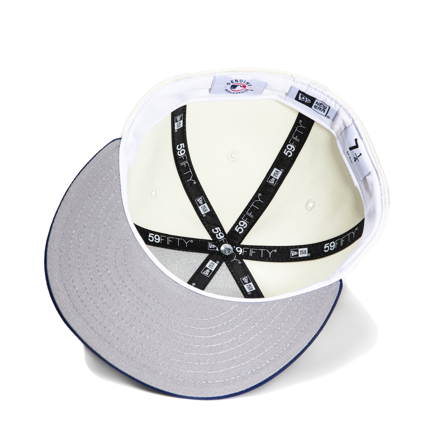 New Era 59Fifty Los Angeles Dodgers Upside Down Snapback Hat - White & Royal Blue Baseball Cap for Men & Women | Game Day, Streetwear, Sports Fan Fashion Accessory