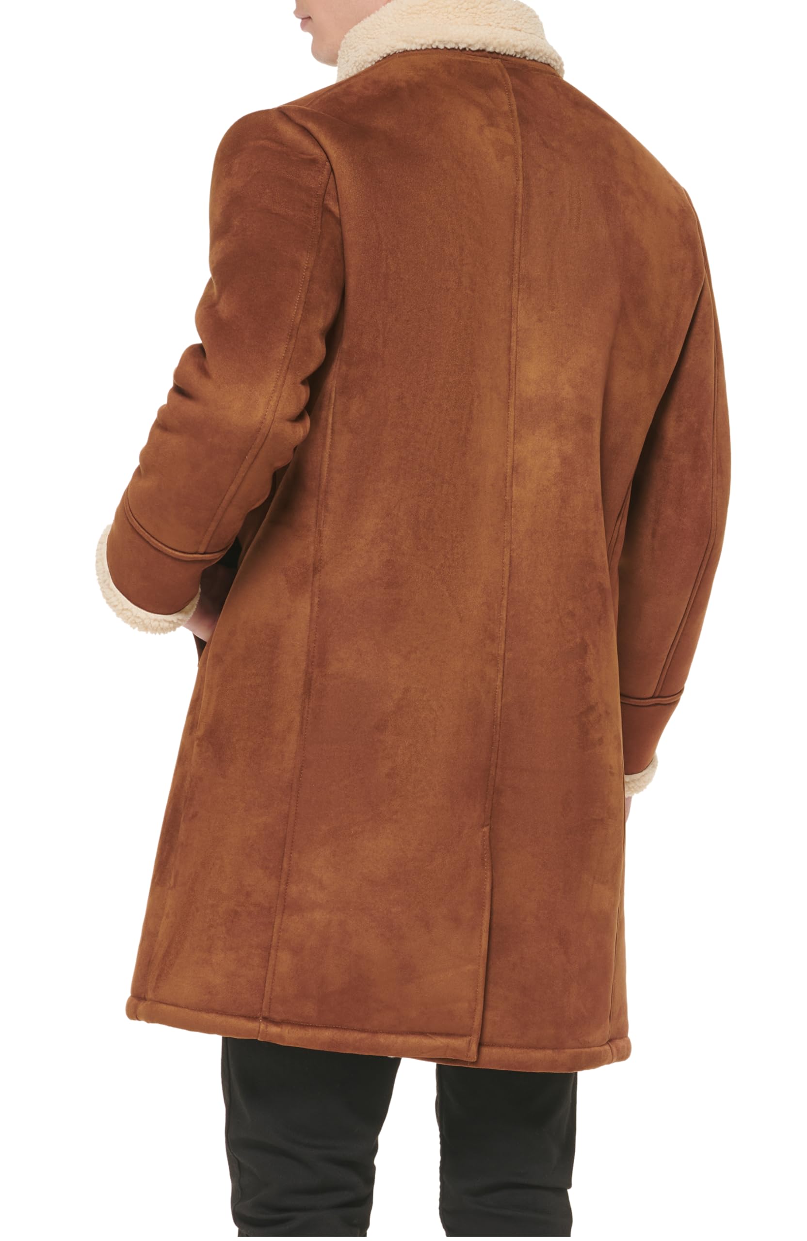 Cole Haan Men's Faux Shearling Winter Coat - Warm & Stylish Jacket for Cold Weather - Perfect for Outdoor Activities & Casual Wear