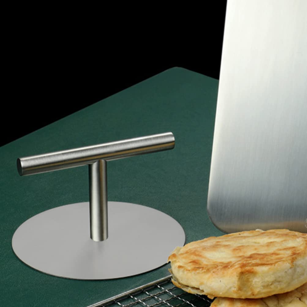Stainless Steel Burger Press & Patty Maker - Round Cake Press, Pastry & Meat Pie Pressing Tool - Kitchen Gadget for Homemade Burgers, Pies & Pastries - Perfect for BBQ, Parties & Family Cooking