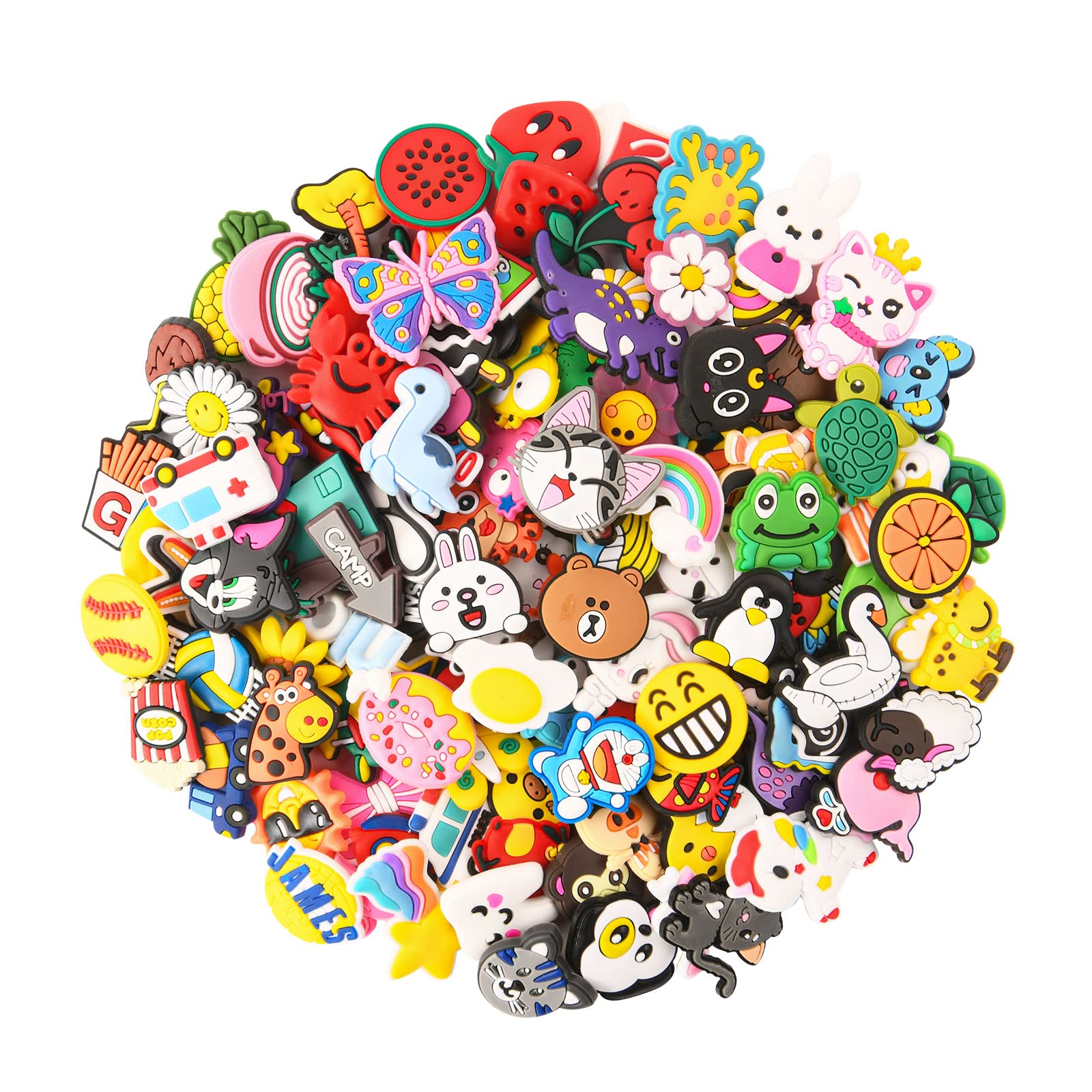 Anime Croc Charms for Boys & Girls - Kawaii Shoe Charms for Crocs Sandals, Wristbands & Bracelets - Cute Party Favors & Birthday Gifts for Kids, Teens, Men & Women - Perfect for Birthday Parties, Anime Themed Events & Casual Wear Accessories