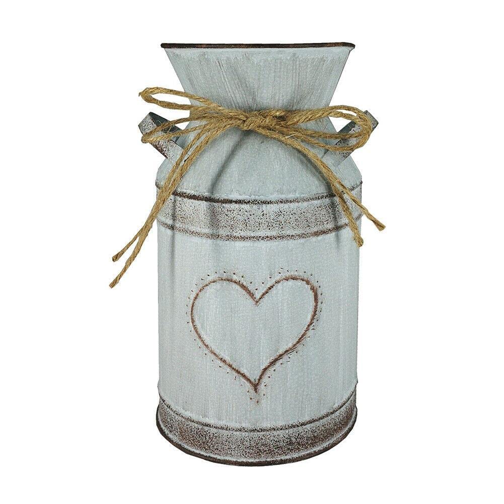 Vintage Metal Flower Vases - Elegant Mikalo Home Decor Vase for Flowers, Centerpiece, Wedding & Living Room Decor