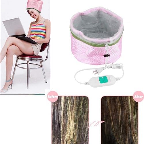 ZUNBELLA Professional Hair Spa Machine & Steamer - Home Use Hair Steam Cap for Deep Conditioning, Hot Oil Treatment & Scalp Care - Perfect for Women's Hair Therapy & Relaxation (Model: 39874) - Ideal for At-Home Salon, DIY Hair Treatments & Self-Care Days