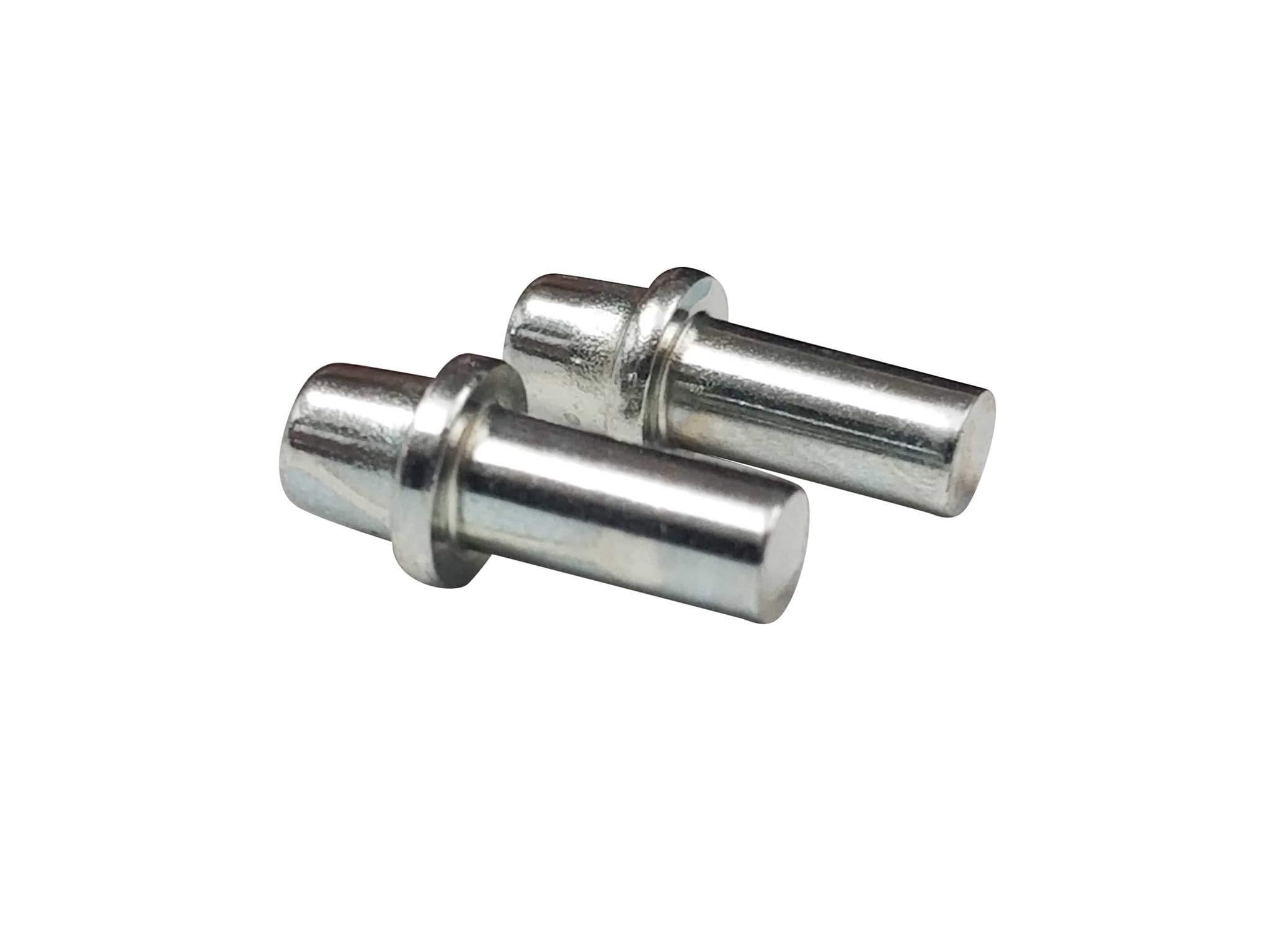5 Inch Double Action Spring Hinges with Tension Pins - 2 Pack Hinge Outlet Replacement for Cabinet Doors & Furniture (Ideal for Kitchen, Bathroom & Office Use)