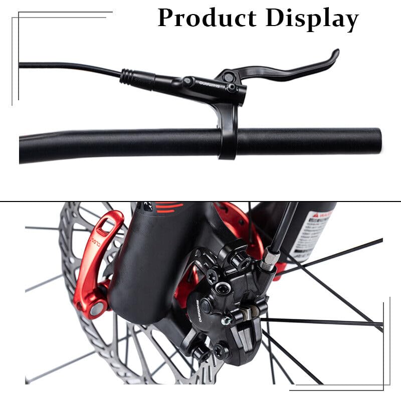 JKSPORTS Shima OEM MT200 MTB Hydraulic Disc Brake Set - Front Left 1000mm with Lever | Mountain Bike Disc Brakes for Trail & Downhill Riding