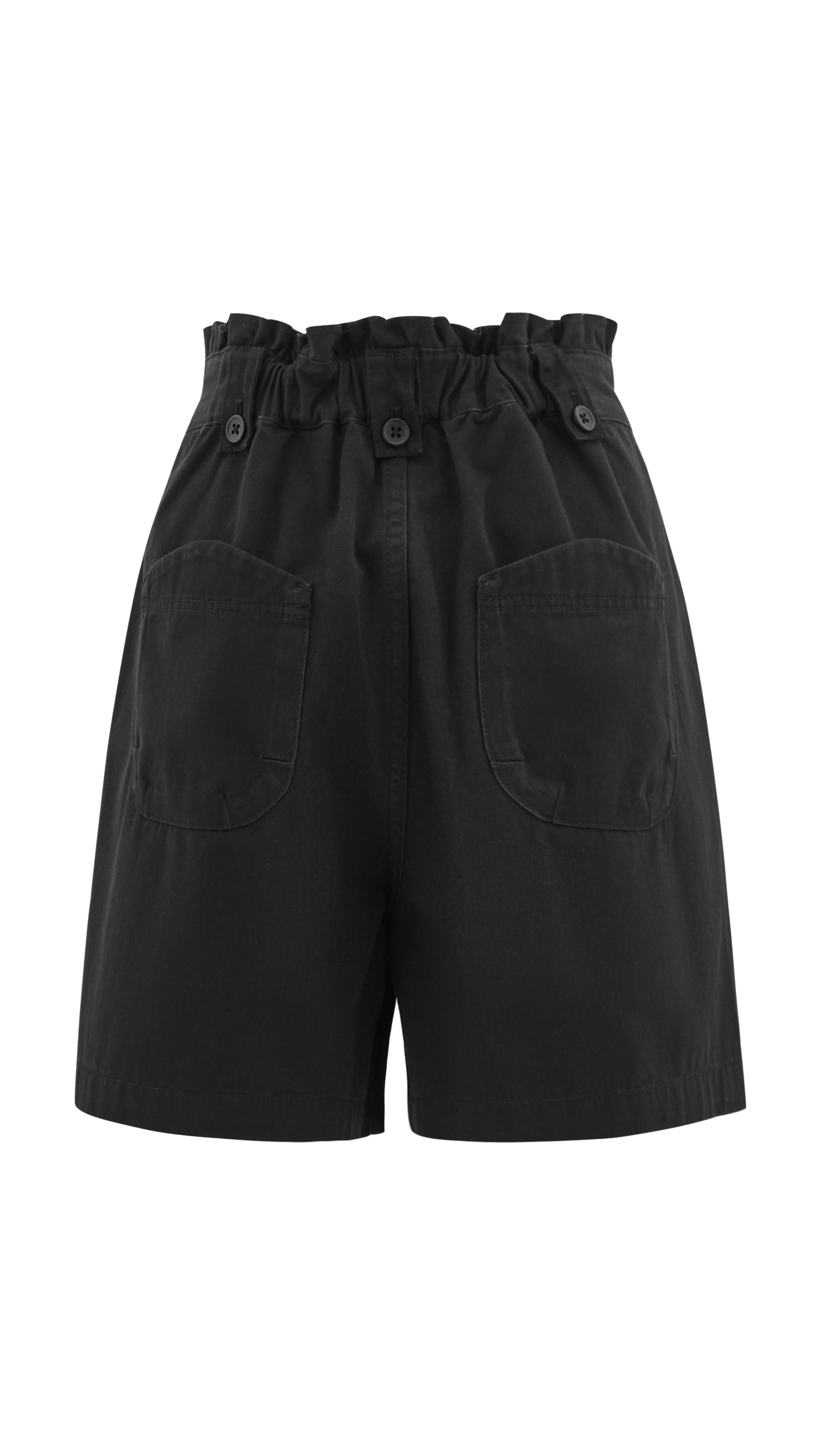 Women's Ruffles Trim Waist Shorts - High Waisted Stretch Denim Shorts for Summer | Perfect for Beach, Vacation & Casual Outfits