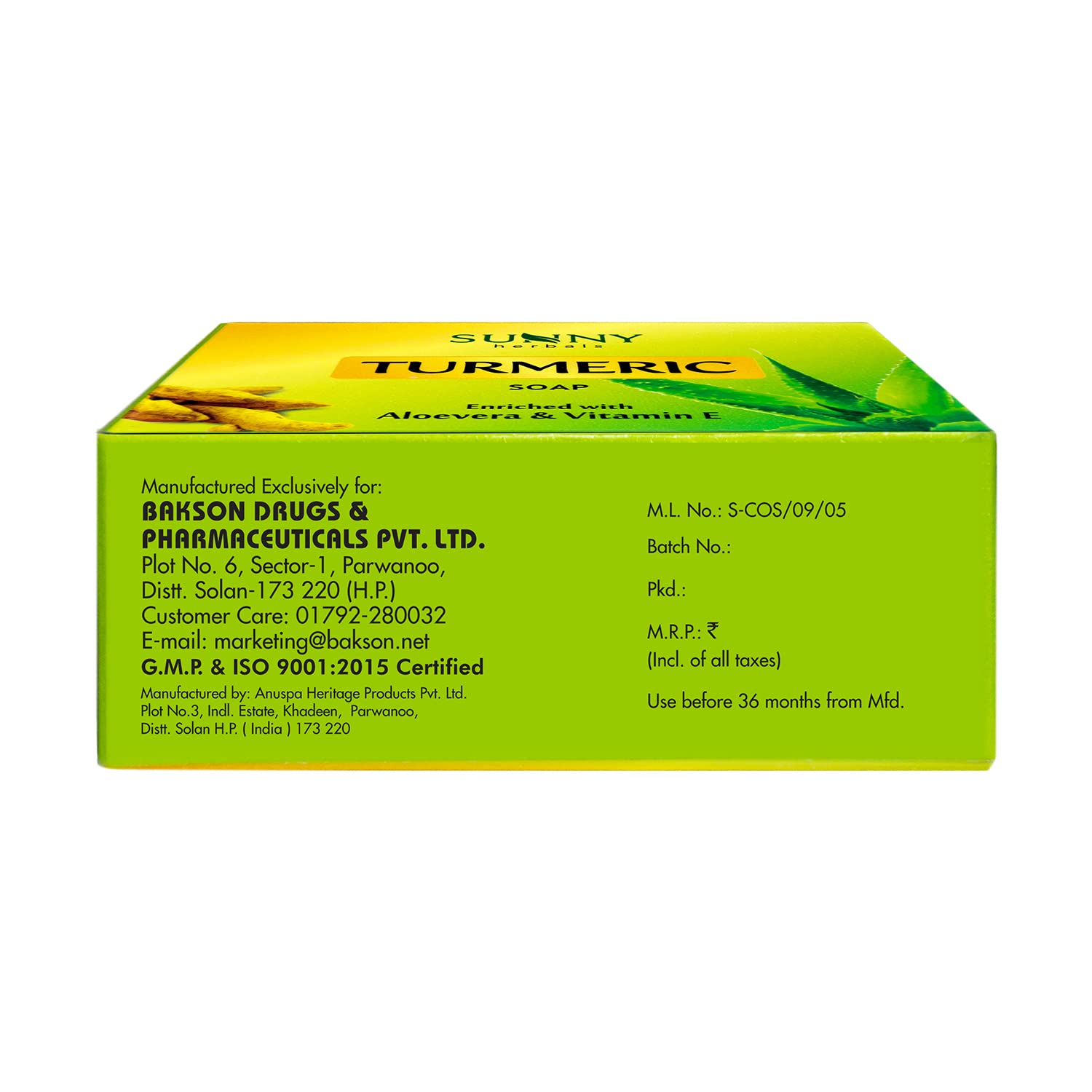 Sunny Natural Derm Aid & Turmeric Soap Combo Pack (4 Bars) - For Dry Skin, Acne Treatment, Skin Brightening, Antioxidant & Antiseptic Properties | Perfect for Daily Skincare Routine & Problem Skin Care