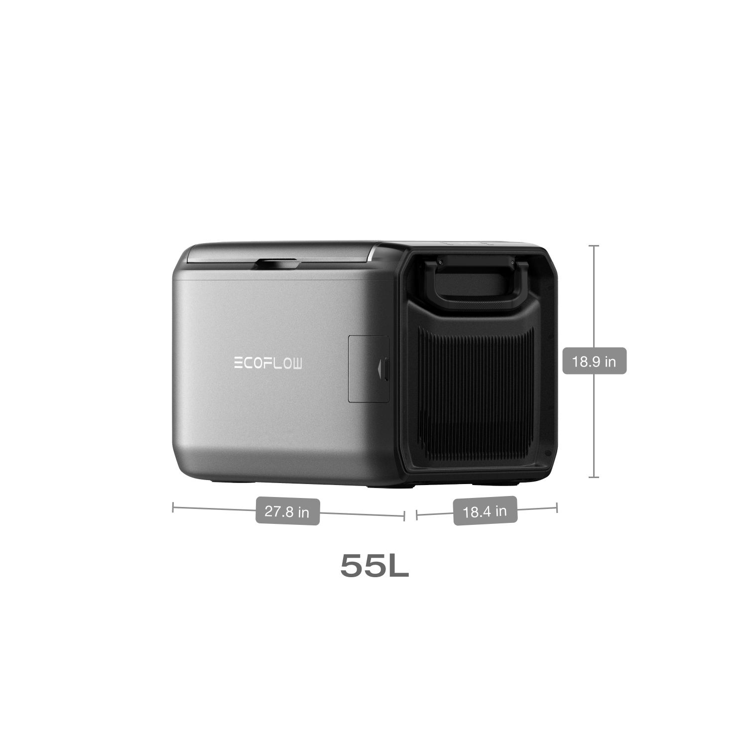 EcoFlow GLACIER Classic Portable Refrigerator & Freezer - 12V/24V DC & 110V AC, 30QT Capacity, Car Camping, RV, Outdoor Adventures, Home Backup, Emergency Use