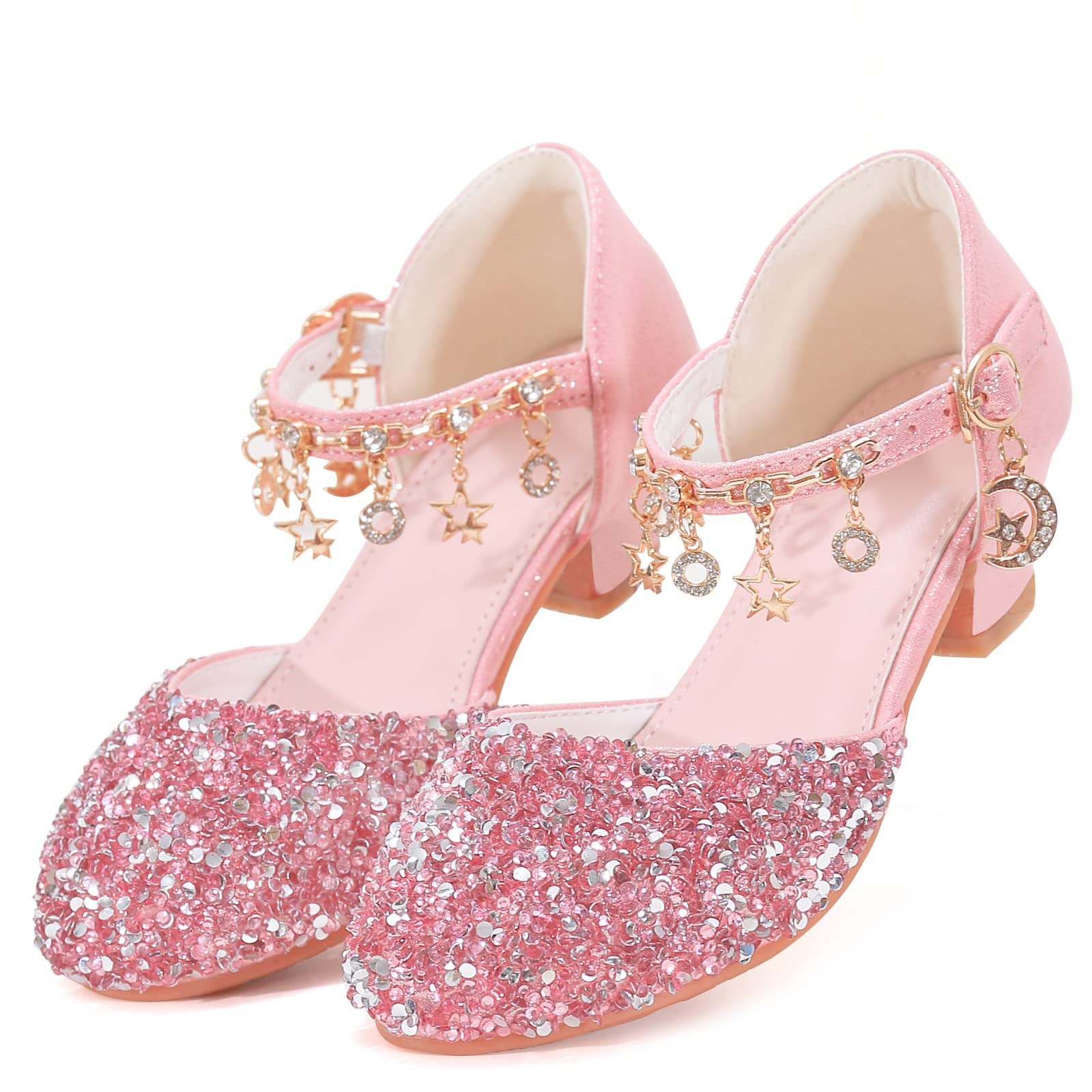 **Sparkly Princess Heels for Girls - Cinderella Dress Up Shoes for Kids - Perfect for Birthday Parties, Halloween & Dress-Up Play**