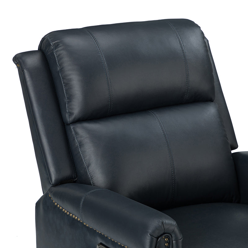 Kaietan Genuine Leather Power Rocking Recliner Chair - Adjustable Electric Massage Recliner Sofa for Living Room, Home Theater & Office Relaxation