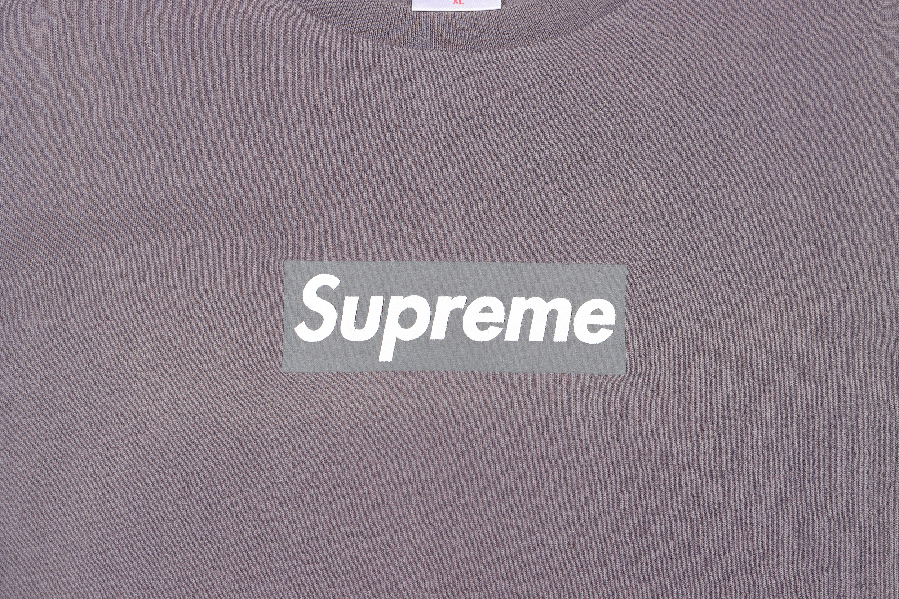 Vintage 1990s Grey Box Logo T-Shirt - Retro Streetwear Tee for Men & Women | Perfect for Casual Wear, Urban Fashion & 90s Nostalgia Style