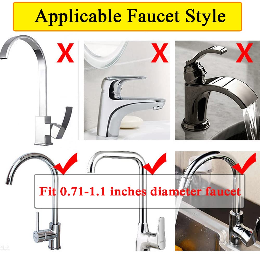 WINGSIGHT Over the Sink Faucet Sponge Holder & Dishcloth Rack - Double Kitchen Sink Organizer, Golden - Perfect for Small Kitchen Spaces & Clutter-Free Sink Areas