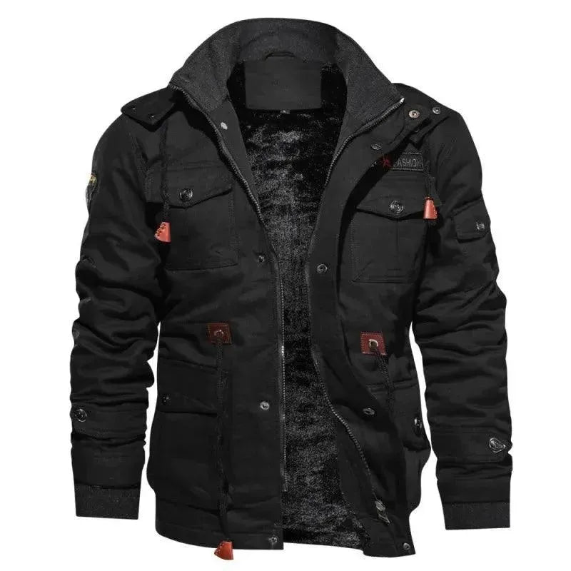 Stylish Men's Casual Cotton Jacket - Lightweight Comfortable Outdoor Spring Fall Jacket for Hiking, Travel & Daily Wear