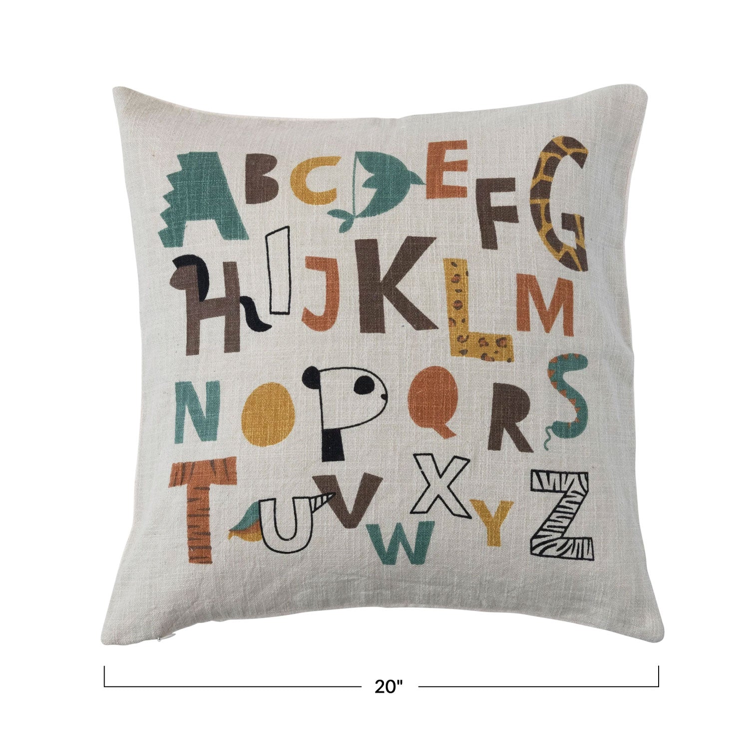 Soft Cotton Printed Pillow Case - 20x20 Inches Decorative Throw Pillow Cover for Couch, Bed, Sofa - Home Decor & Living Room Accent