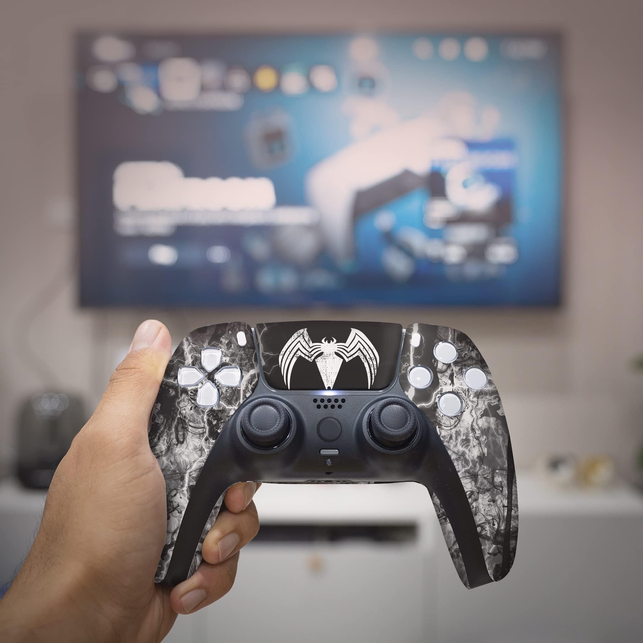 Custom Wireless PS5 Controller for Playstation 5 Console - Hydro-Dip Printed Gamepad with Premium Grip | USA Made | Perfect for Gaming, Streaming & Esports Tournaments