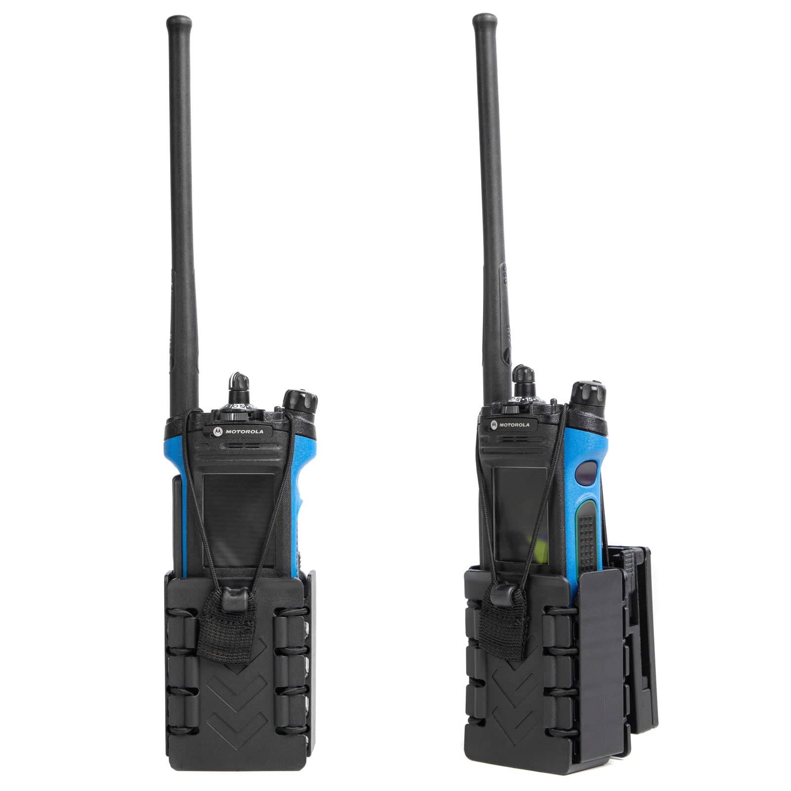 Tactical Molle Radio Holster Pouch - Universal Walkie Talkie Holder for BaoFeng UV5R, Kenwood, Icom, Retevis & More (2.9