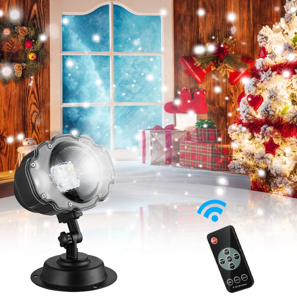 Hengzhi Snowfall Projector Lights - Remote Control LED Christmas Decor for Indoor & Outdoor