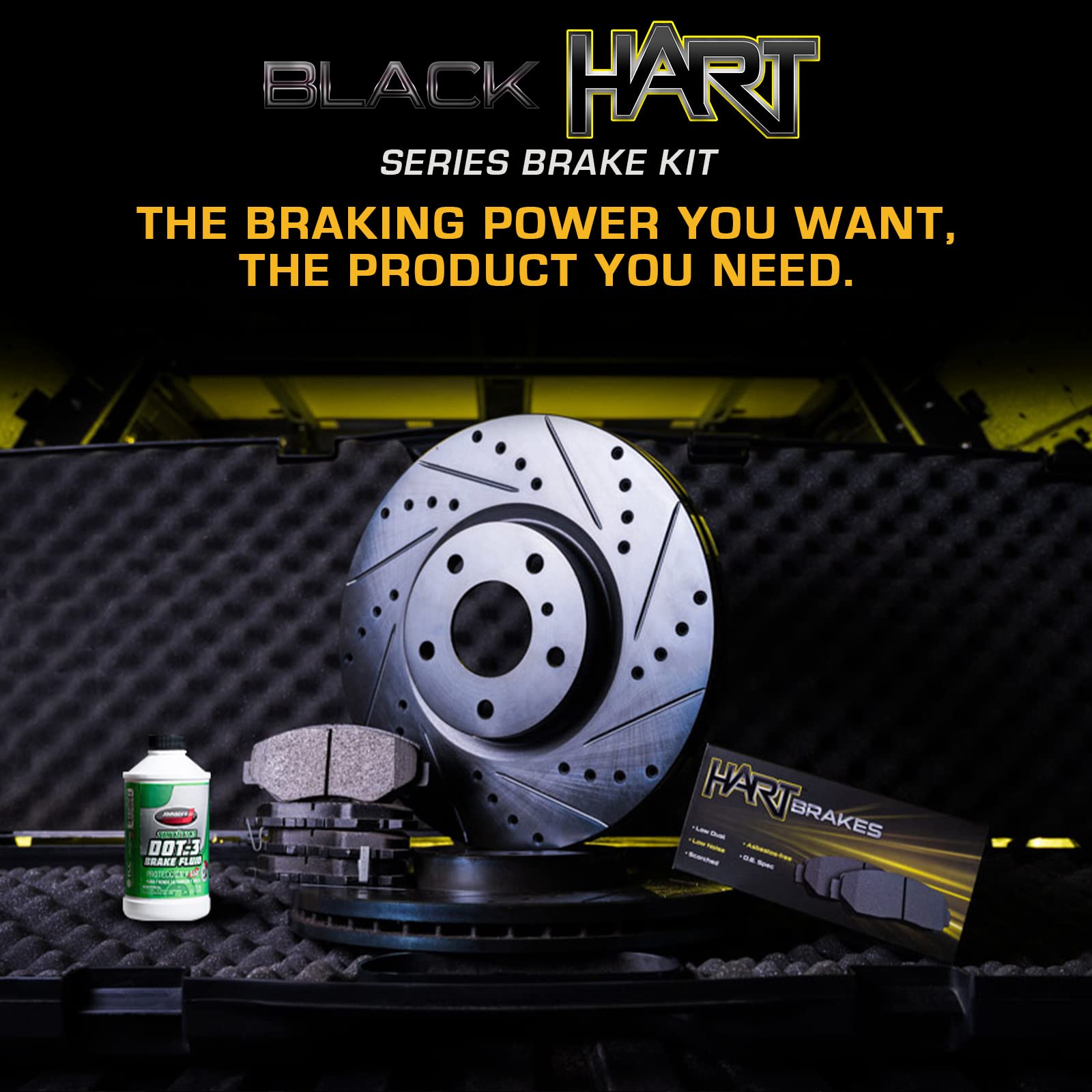R1 Concepts Front & Rear Brake Pads and Rotors Kit - Semi-Metallic Brake System for Cars, Trucks & SUVs | Perfect for Daily Commuting & Highway Driving | BHCC.76142.03