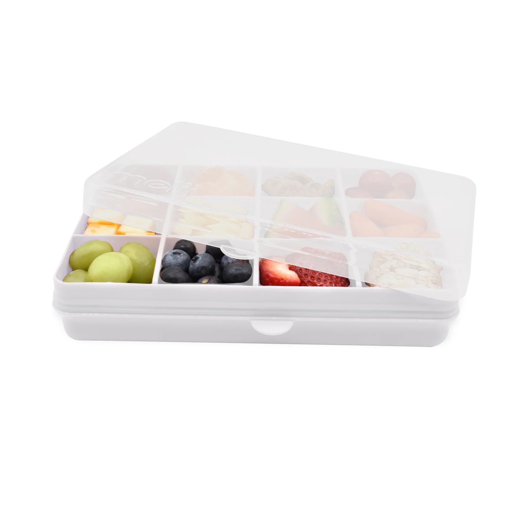 Melii Luxe Snackle Box - Elegant Ivory Snack Storage Container | Perfect for Picnics, Parties & Home Organization