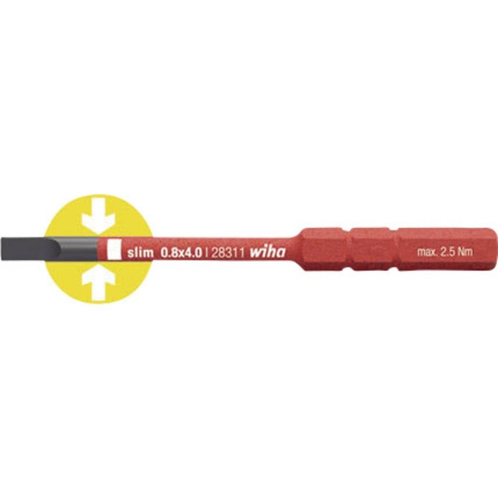 SoftFinish Electric SlimBit Slotted 2831-15 Torque Screwdriver 2.5x90mm - Precision Electric Screwdriver for Electronics Repair & DIY Projects