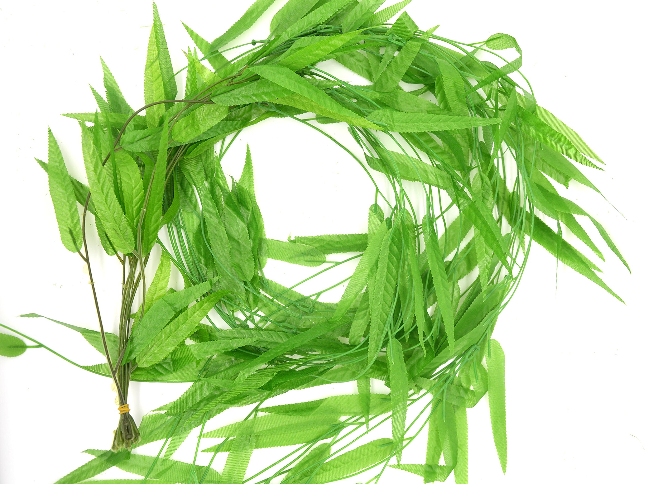 50 PCS 376 Feet Artificial Flower Greenery Wicker Rattan Vine - Fake Foliage Leaf Garland for Home Garden Wedding Party Decorations