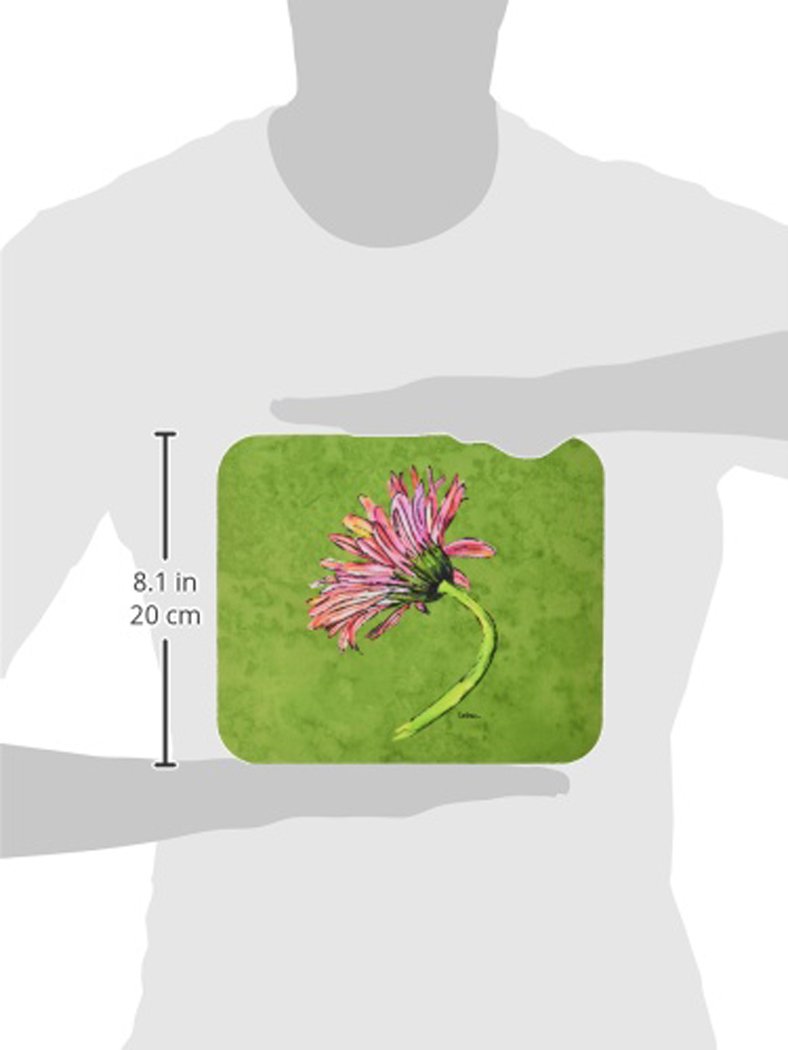 Caroline's Treasures 8853MP Pink Gerber Daisy Mouse Pad - Large Washable Non-Slip Desk Mat for Home Office, Gaming & Computer Work | Perfect for Laptop Users & Workspaces