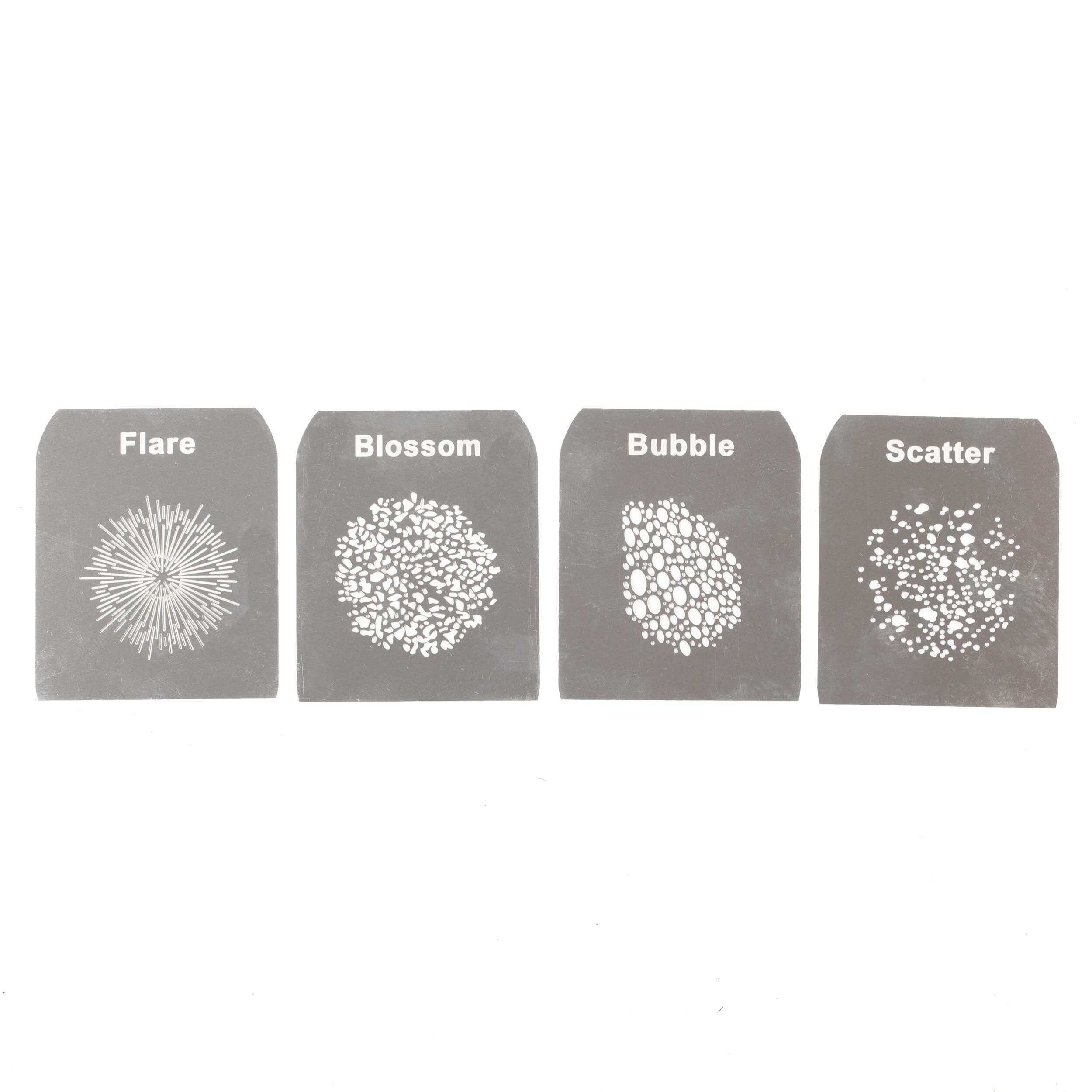 Stainless Steel Photography Gobos for Optical Snoot - Set C | Professional Light Shaping Tool for Studio Photography & Creative Lighting Effects