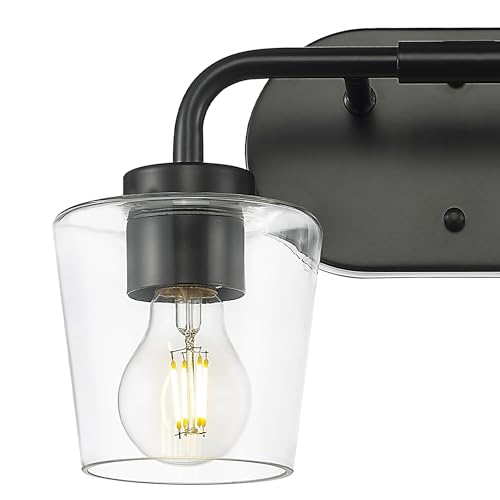 Black, Clear Glass