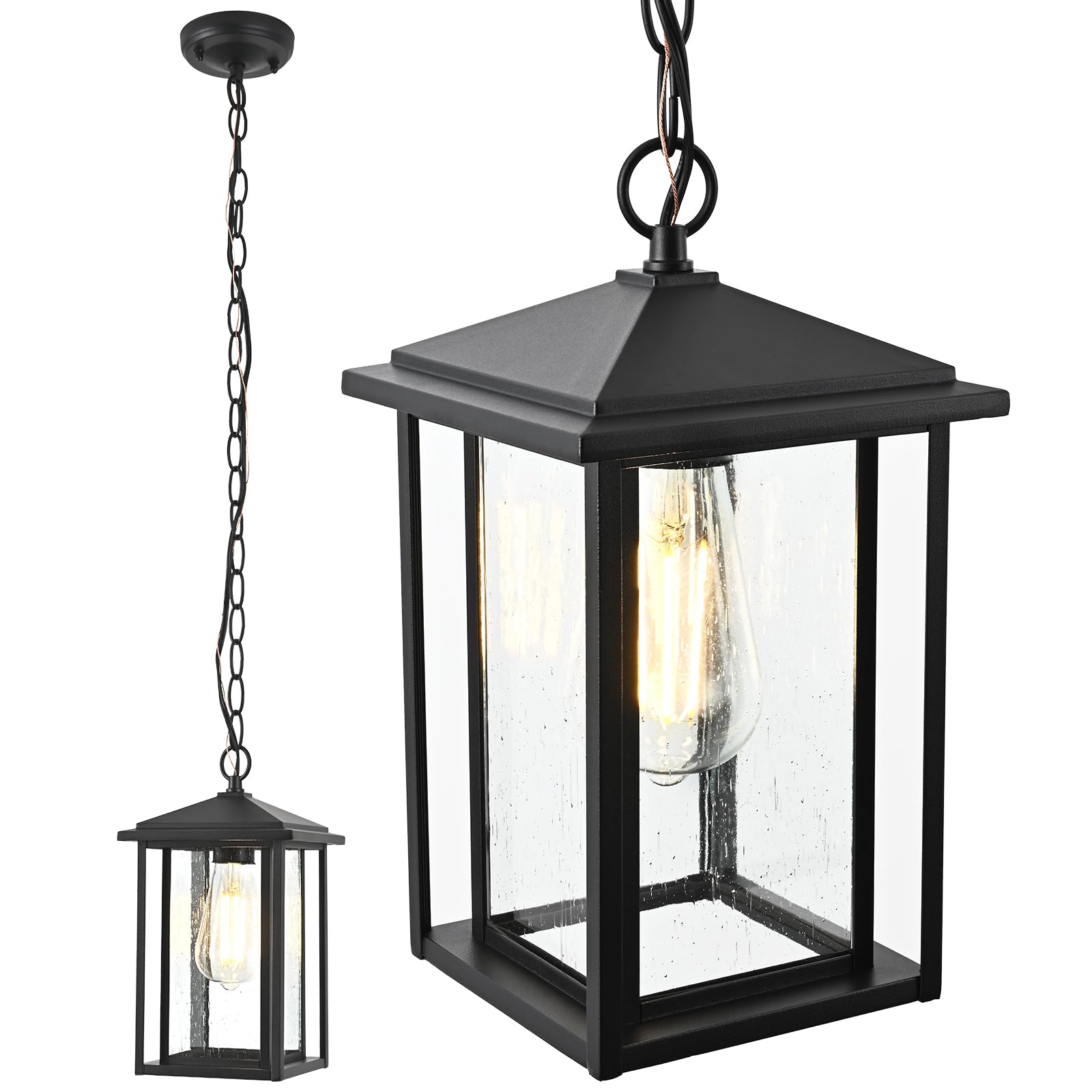 Waterproof Outdoor Pendant Lights for Patio, Porch & Gazebo - Durable Hanging Chandelier Fixtures for Garden, Deck & Backyard Lighting