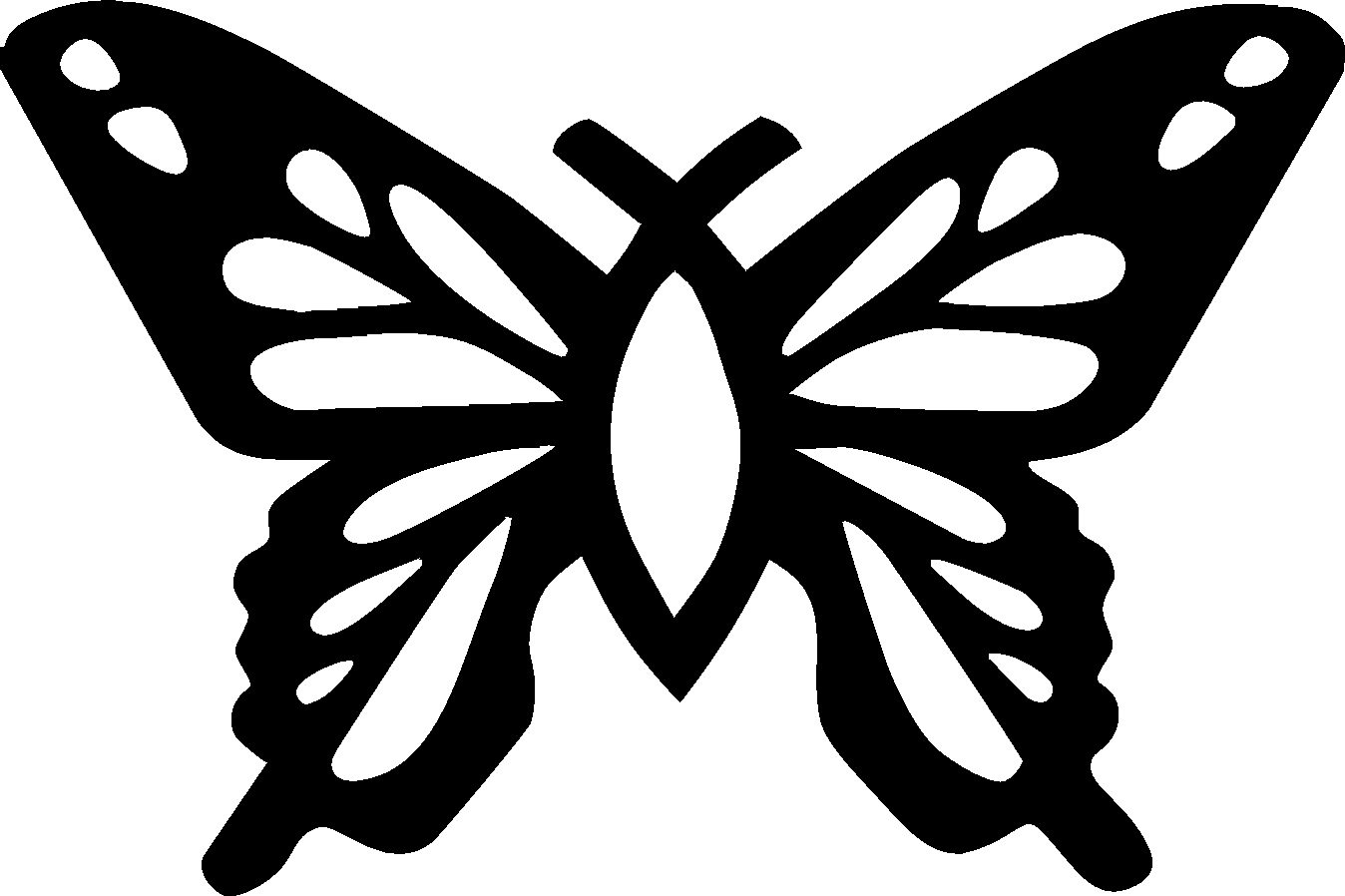 Christian Butterfly Vinyl Wall Decal - Jesus Fish Symbol for Home, Office & Church Decor