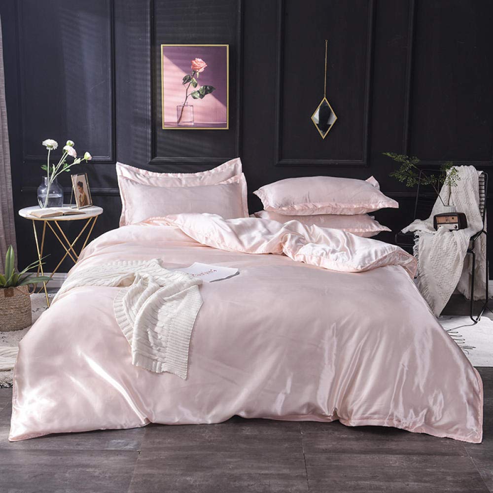 Luxury White Silk Bed Sheet Set - Queen & King Size - Soft & Breathable Bedding for Ultimate Comfort - Perfect for Master Bedrooms, Guest Rooms & Hotels