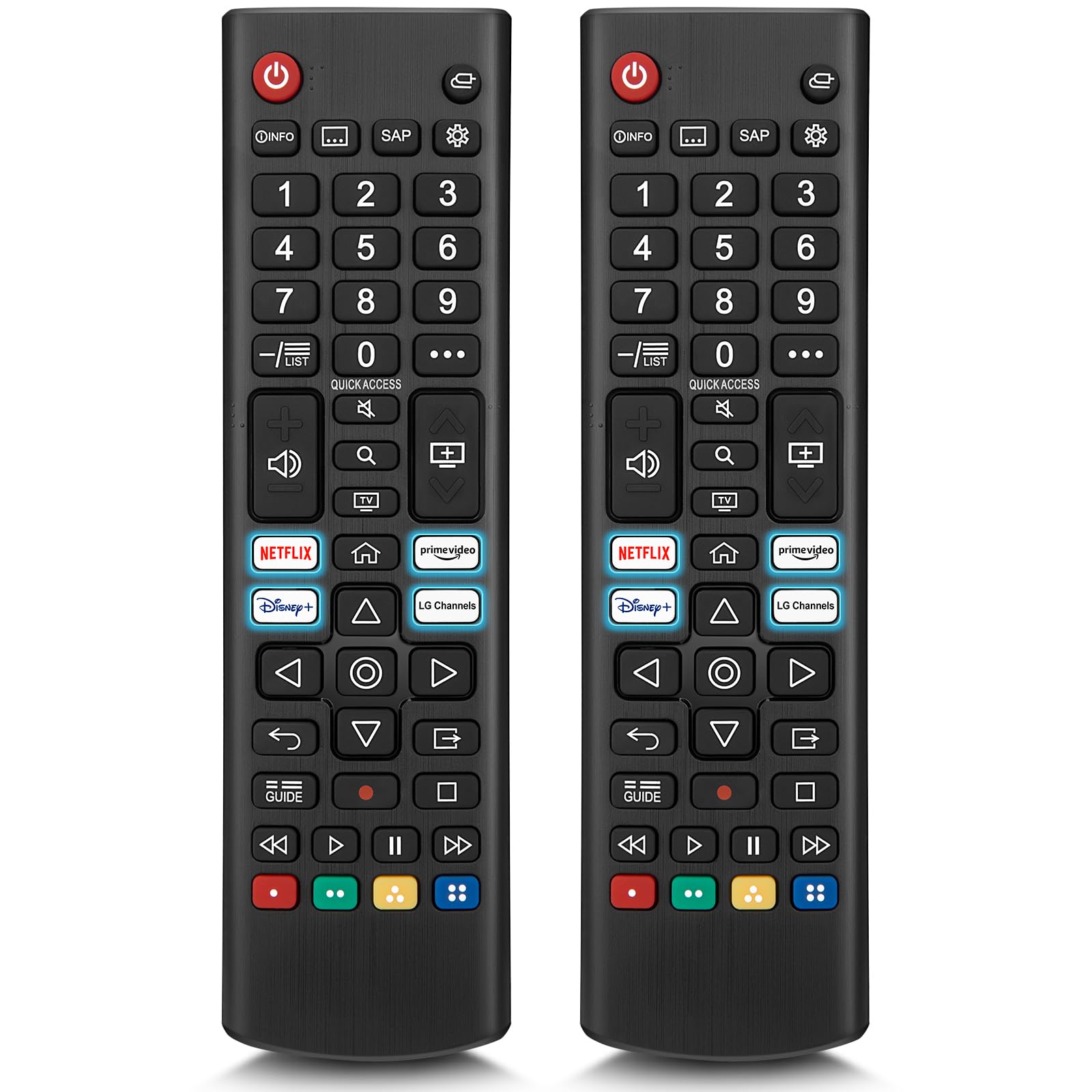 Universal Replacement Remote Control for LG Smart TV - Compatible with Multiple Models (2-Pack) - Perfect for Home Theater, Gaming & Streaming