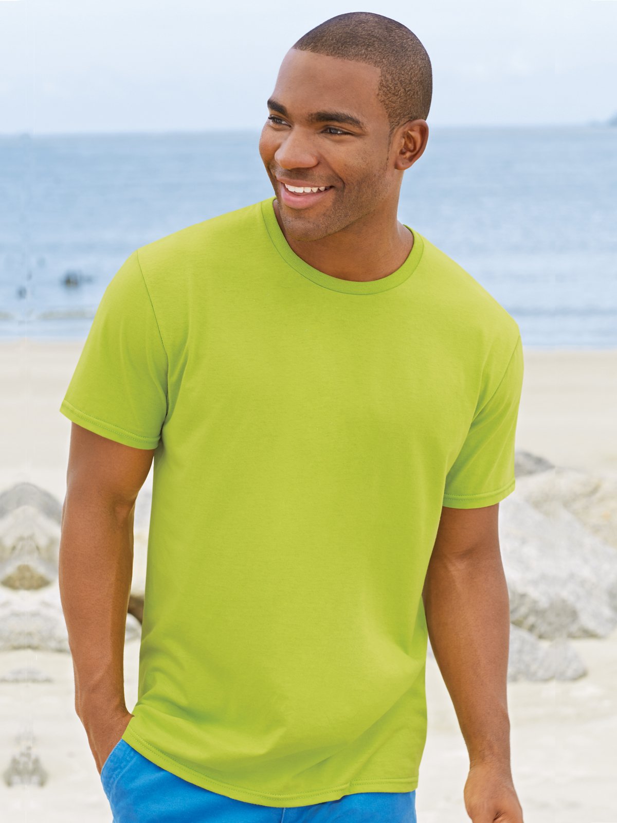 Fruit of the Loom Men's Crew Neck Cotton T-Shirt Pack - Soft Comfortable Casual Tees for Everyday Wear | Gym, Work, Lounge & Outdoor Activities