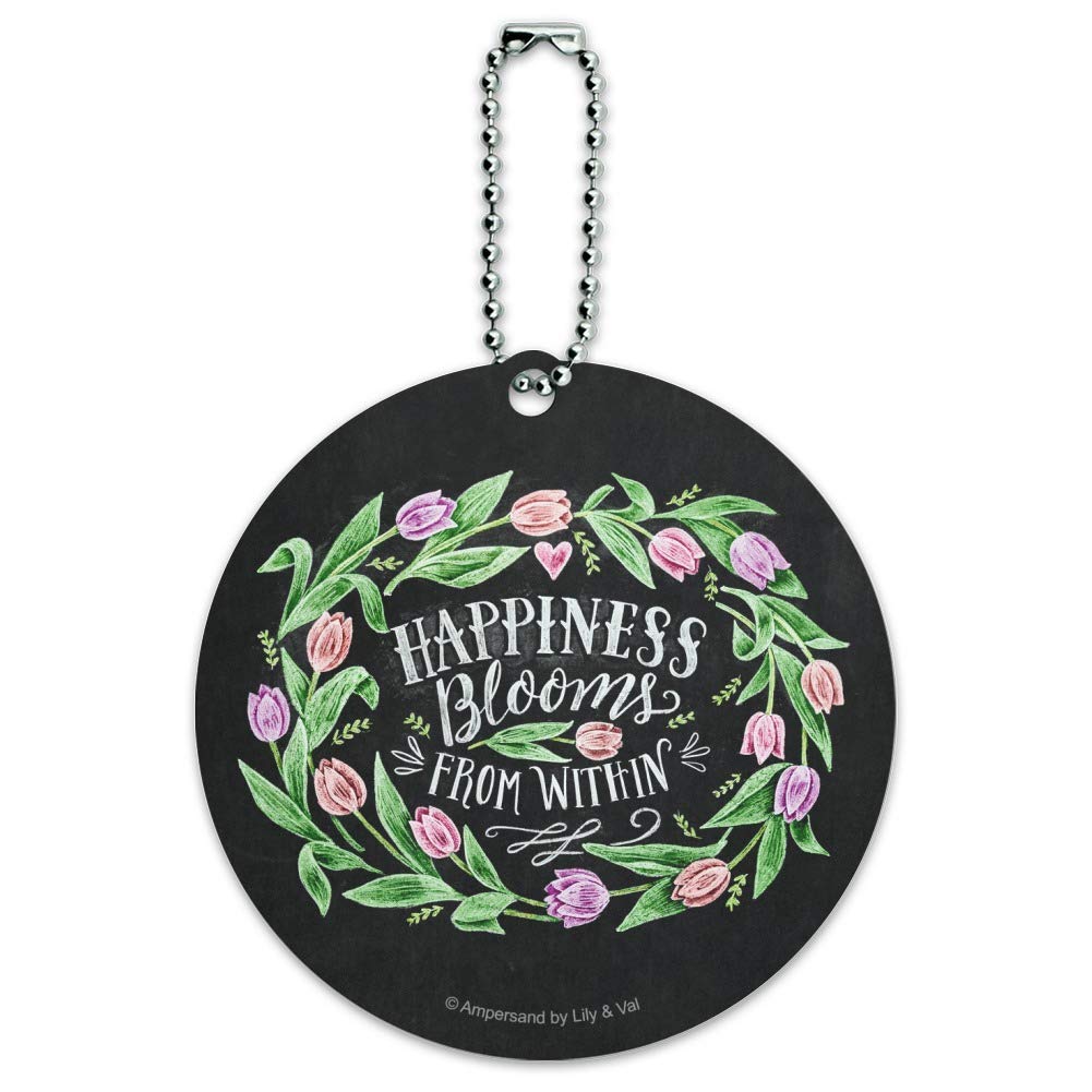 Round Luggage ID Tag Card for Suitcase & Carry-On - Personalized Travel Accessory for Easy Identification | Perfect for Airports, Hotels & Business Trips