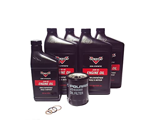 2006-2015 Polaris Victory 100 & 106 Cubic Inch Motorcycle OEM Oil Change Kit 2879600 - Complete Engine Maintenance Solution for Touring & Cruiser Riders