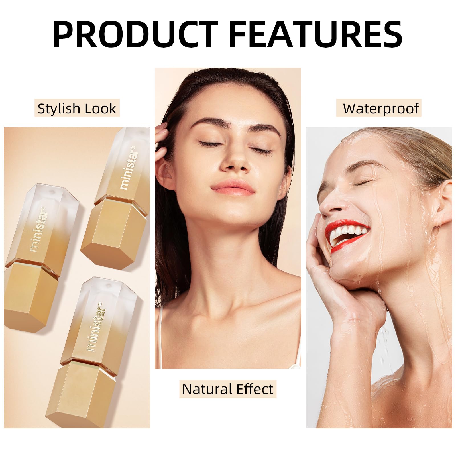 Liquid Concealer Makeup - Full Coverage Cream Concealer with Cushion Applicator | Highly Pigmented, Hydrating & Waterproof | Natural-Looking Finish (#05 Natural) | Perfect for Daily Makeup, Dark Circle Coverage & Blemish Concealing