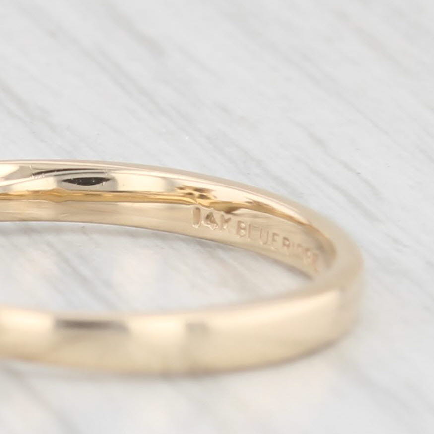 0.46ctw Blue Sapphire and Diamond Ring Enhancer - 14K Yellow Gold Size 6.5 - Perfect for Wedding Bands, Anniversary Gifts & Bridal Jewelry
