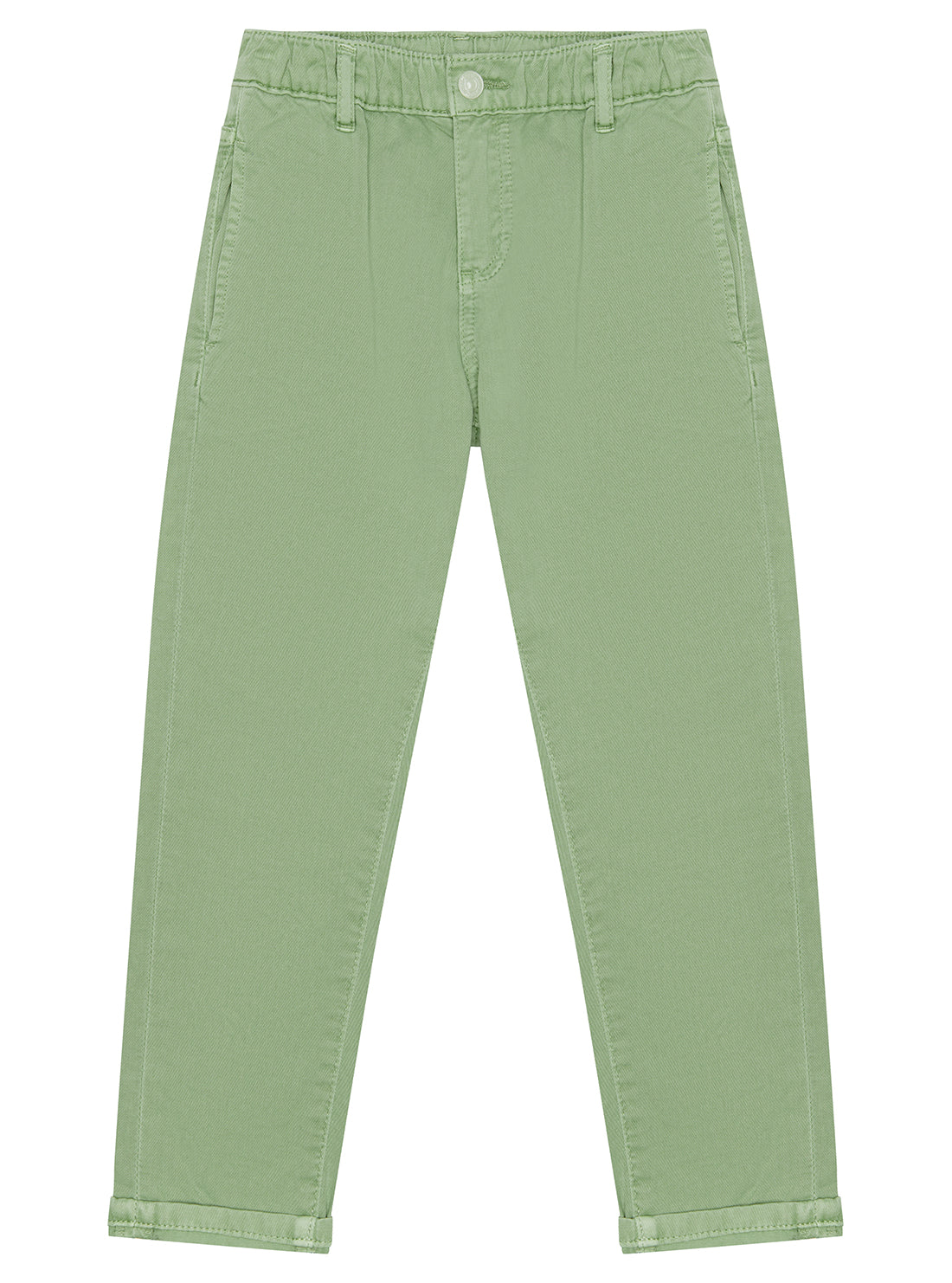 Green Twill Fashion Fit Pants for Women - Comfortable Stretch Slim Fit Trousers (Size 2-7) | Perfect for Office, Casual Wear & Travel