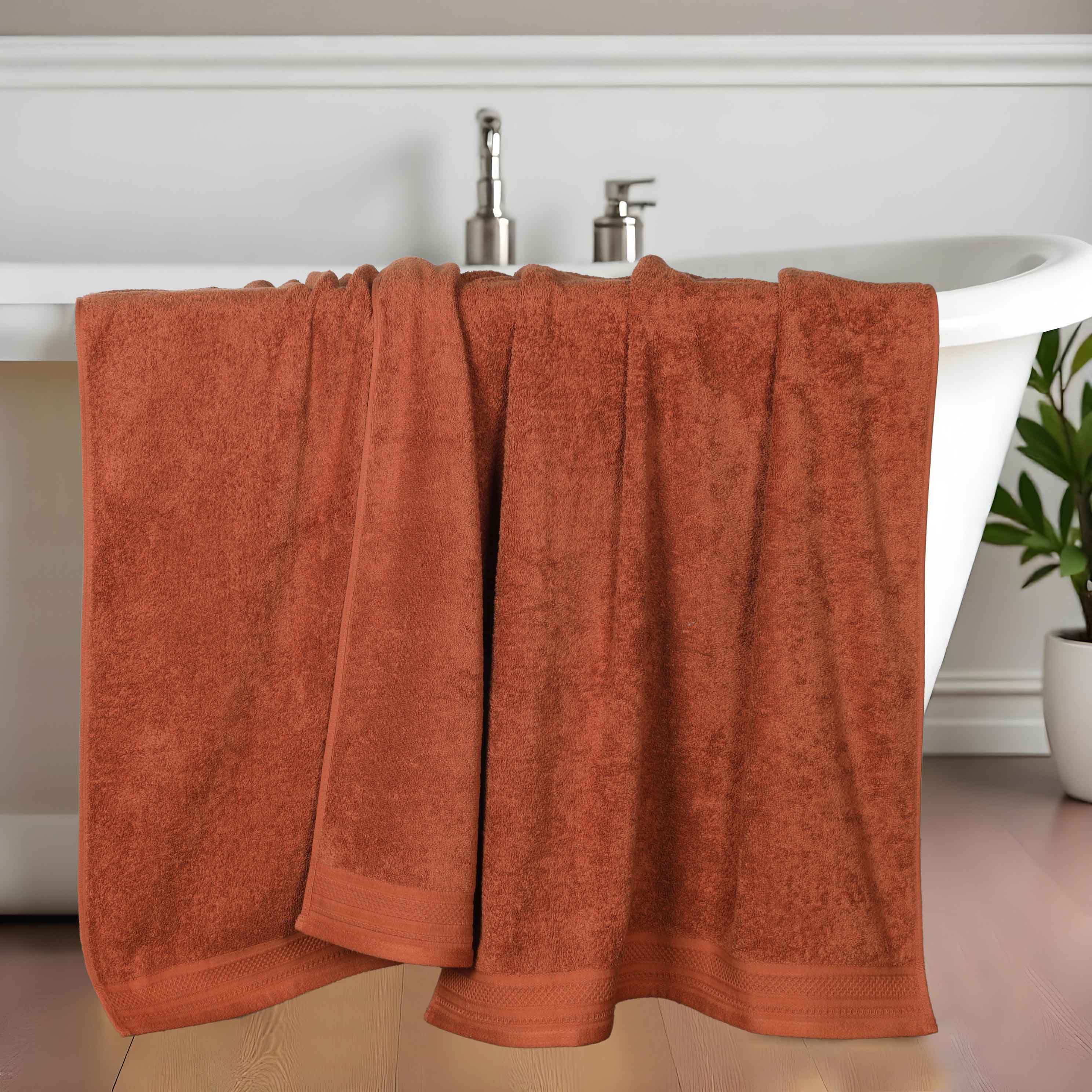 Premium Honeycomb Waffle Weave Cotton Bath Towels - Ultra Soft & Absorbent Luxury Bath Sheets Set of 2 for Spa, Hotel & Home Bathroom Use