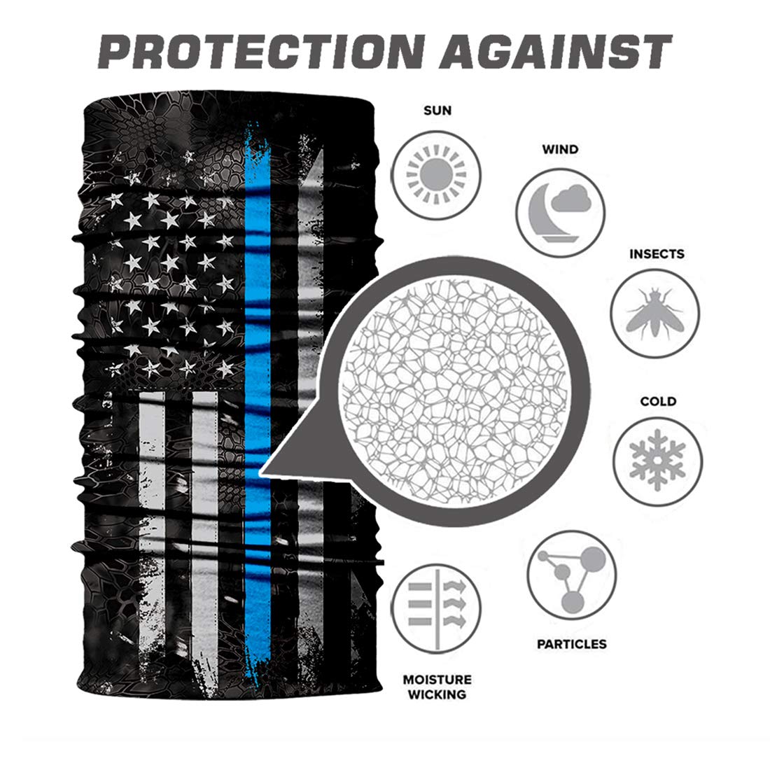 Breathable Seamless Neck Gaiter - UV Protection Face Mask & Scarf for Motorcycle, Cycling, Running - Outdoor Sports & Daily Wear