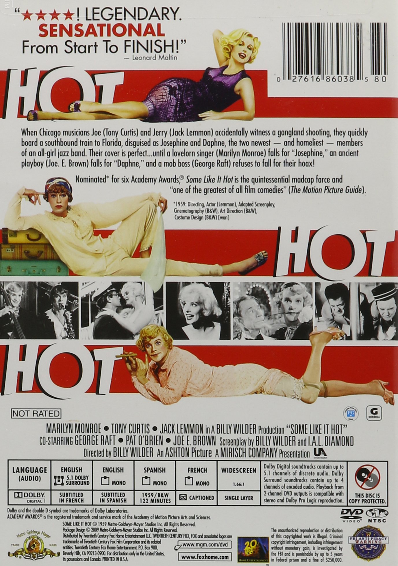 Some Like It Hot (1959) - Classic Comedy Movie DVD - Perfect for Movie Nights & Vintage Film Collections