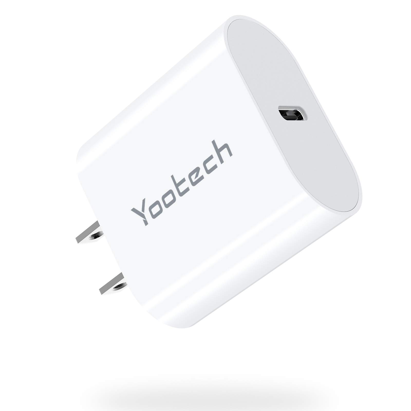 Yootech 20W USB C Fast Wall Charger Block - PD 3.0 Quick Charge Compatible with iPhone 14/13/12/11 Series, Galaxy S21/S20, iPad Pro, AirPods Pro & More - Perfect for Home, Office & Travel Charging
