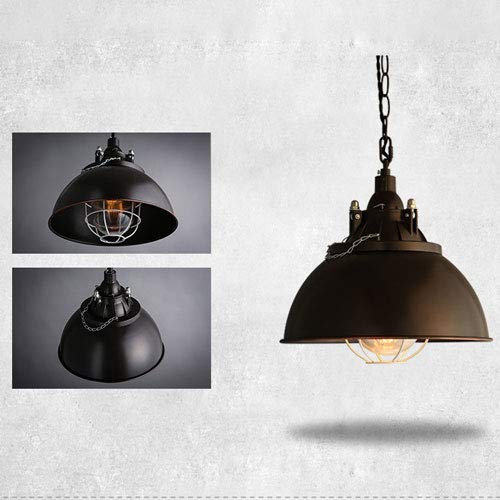 Modern LED Chandelier Light Fixture - Industrial Style Metal Iron Pendant Lamp with Art Lampshade for Ceiling, Bar, Garden & Farmhouse Decor - Perfect for Dining Room, Living Room, Bedroom and Outdoor Patio Lighting