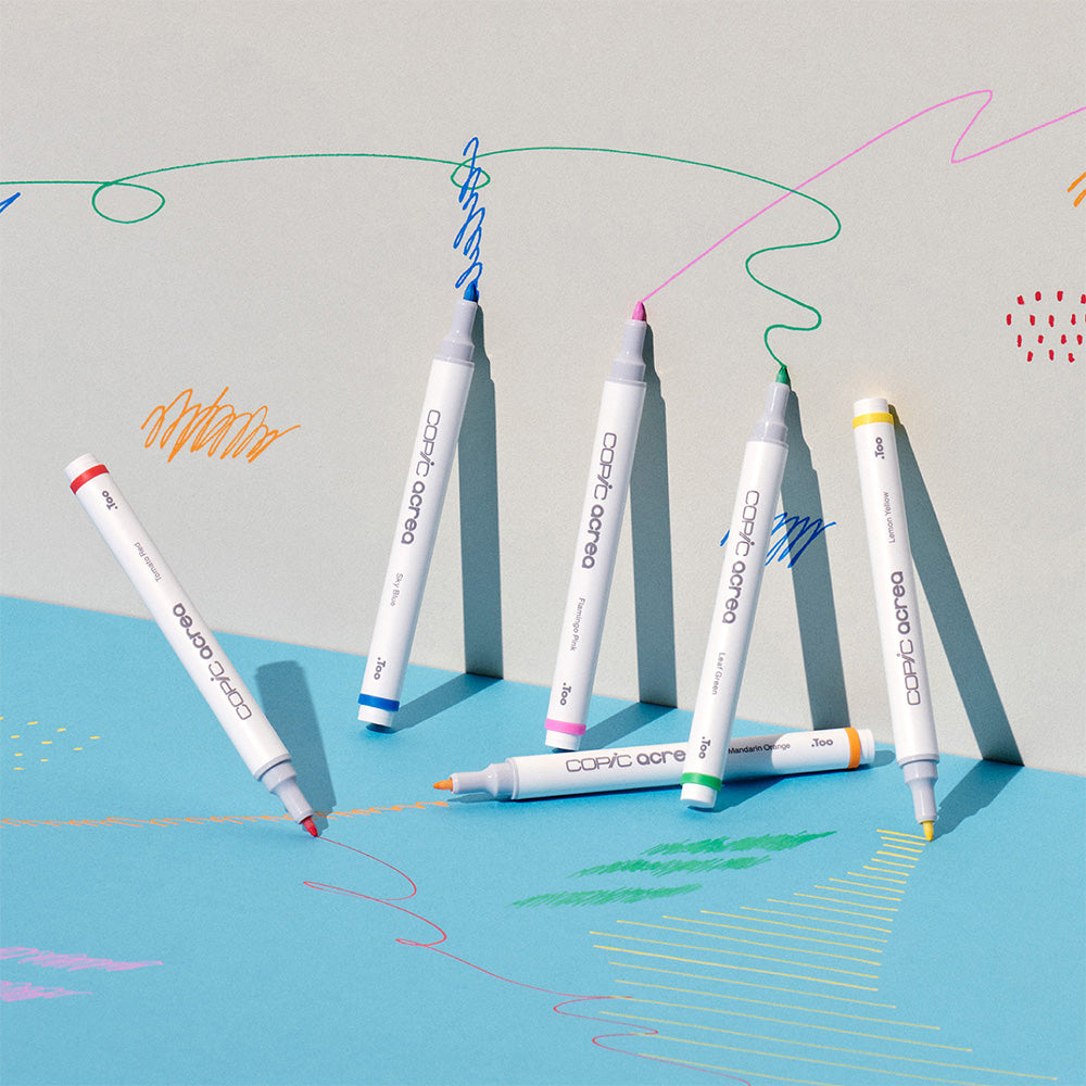 Copic Acrea Paint Marker - Alcohol-Based Dual Tip Art Marker for Illustration, Manga & Calligraphy - Perfect for Artists, Designers & Crafters