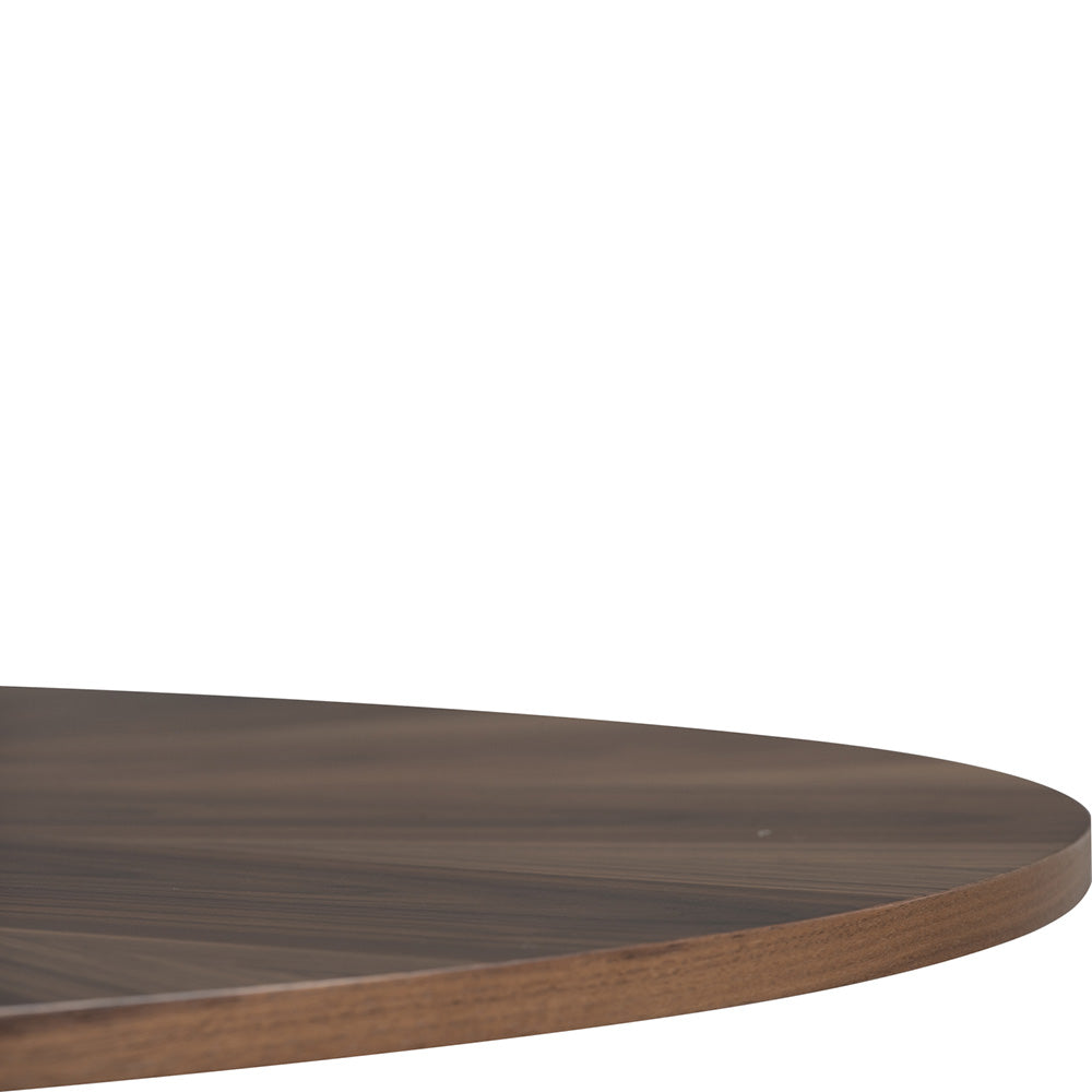 OKARA 47 Inch Round Dining Table - Solid Walnut Wood - Perfect for Kitchen, Dining Room & Small Spaces