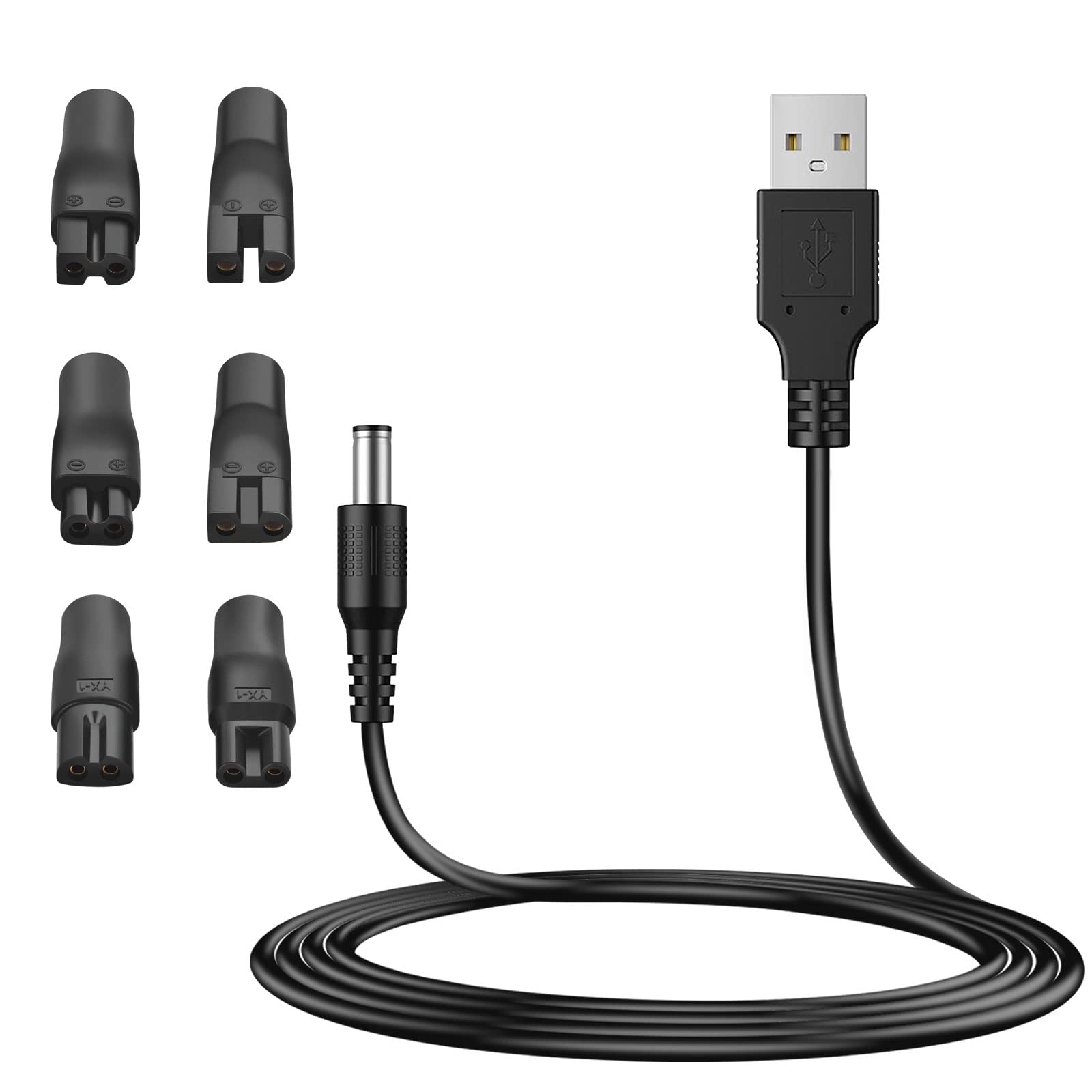 MEROM 5V USB Charger Cord Replacement for Norelco Shavers HQ8505 5000/7000 Series - Power Adapter & Supply - Perfect for Travel, Home & Office Use