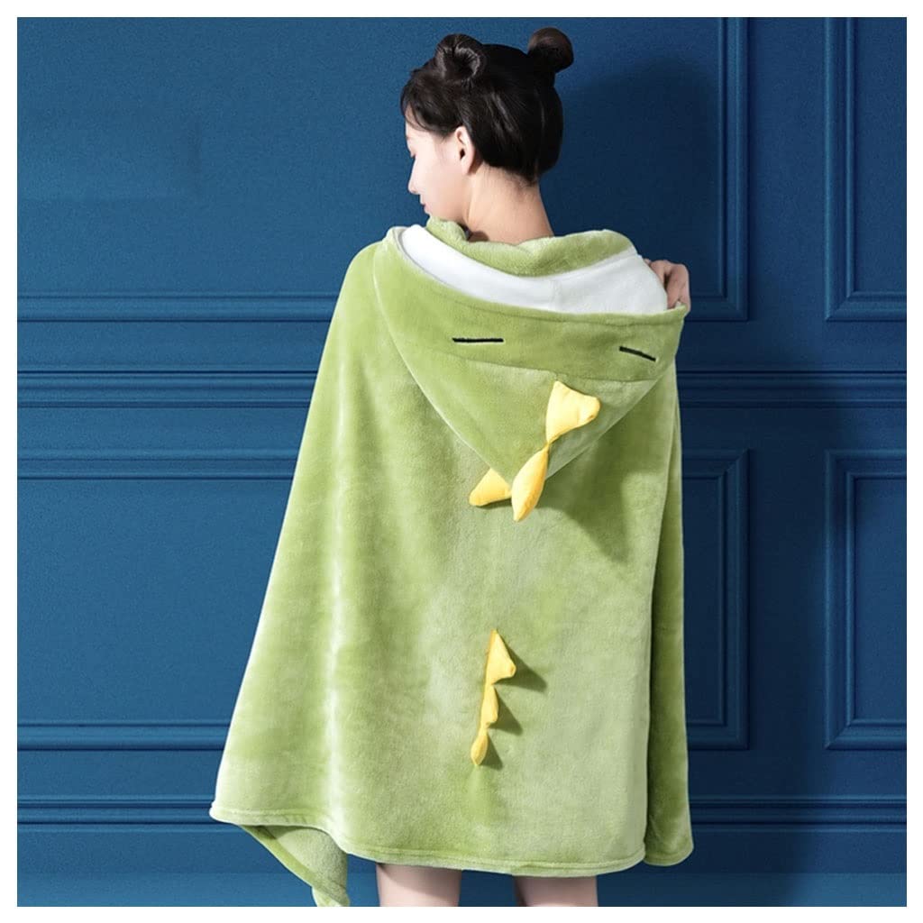 TYLZDZ Wearable Fleece Hoodie Blanket - Soft & Warm Animal Print Blanket for Kids, Men, Women & Adults (160x130cm) - Perfect for Movie Nights, Camping & Cozy Home Use