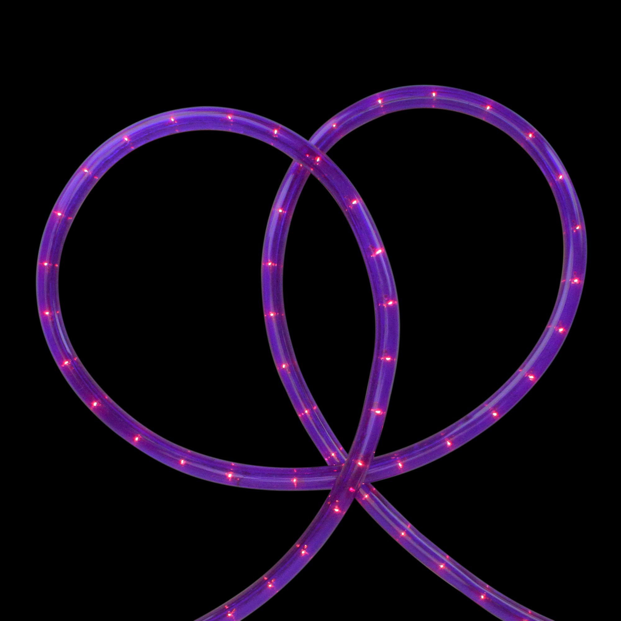 18' Pre-Lit Purple Incandescent Outdoor Christmas Rope Lights - Waterproof Holiday Decor for Trees, Roofs, Railings & Patios