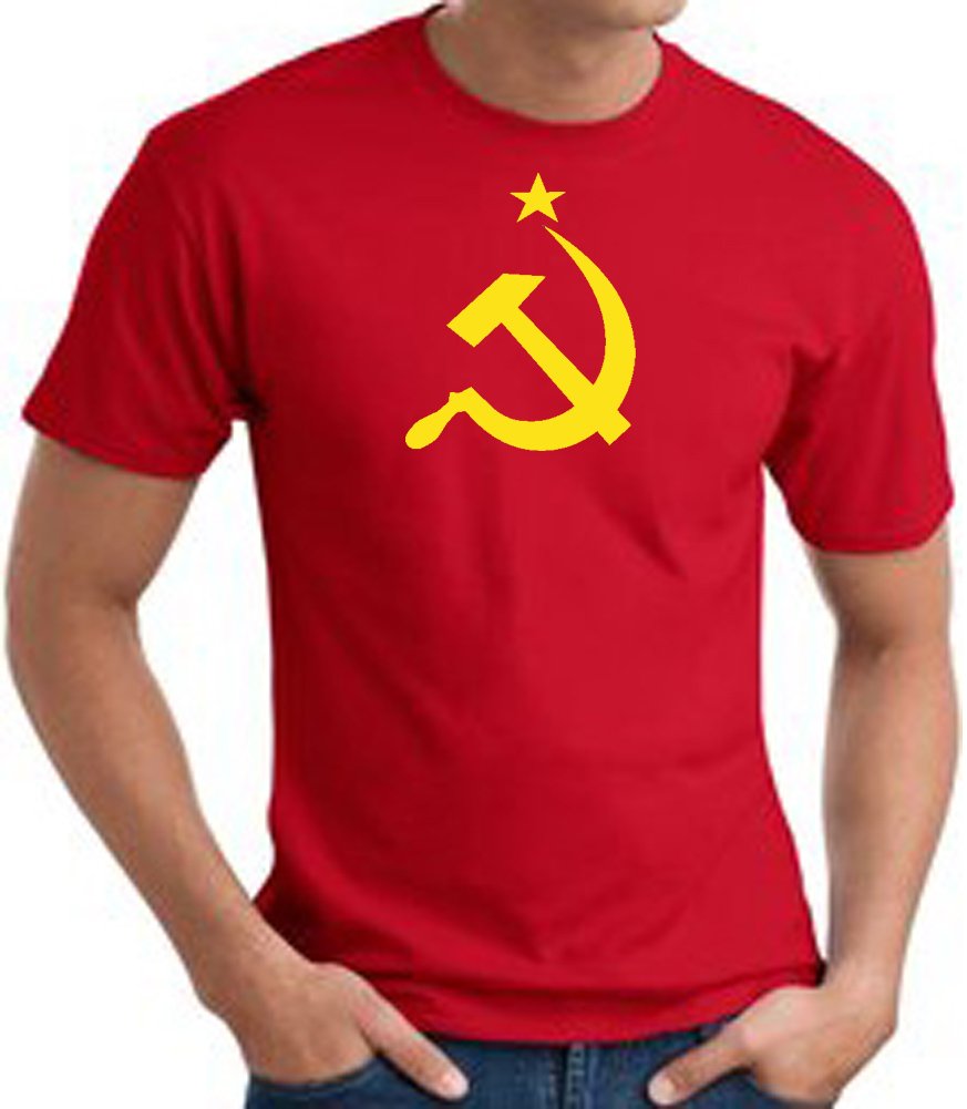 Vintage USSR Hammer and Sickle Communist T-Shirt - Retro Soviet Union Graphic Tee - Unisex Cotton Comfort Fit - Perfect for History Buffs & Political Satire