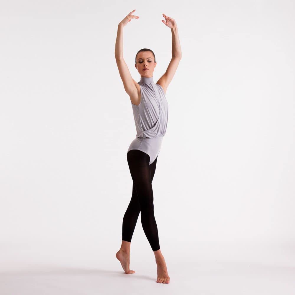 Women's Black Footless Dance Tights - Stretchy Ballet Leggings for Yoga, Workout & Performance - Essential Dancewear for Comfort & Flexibility