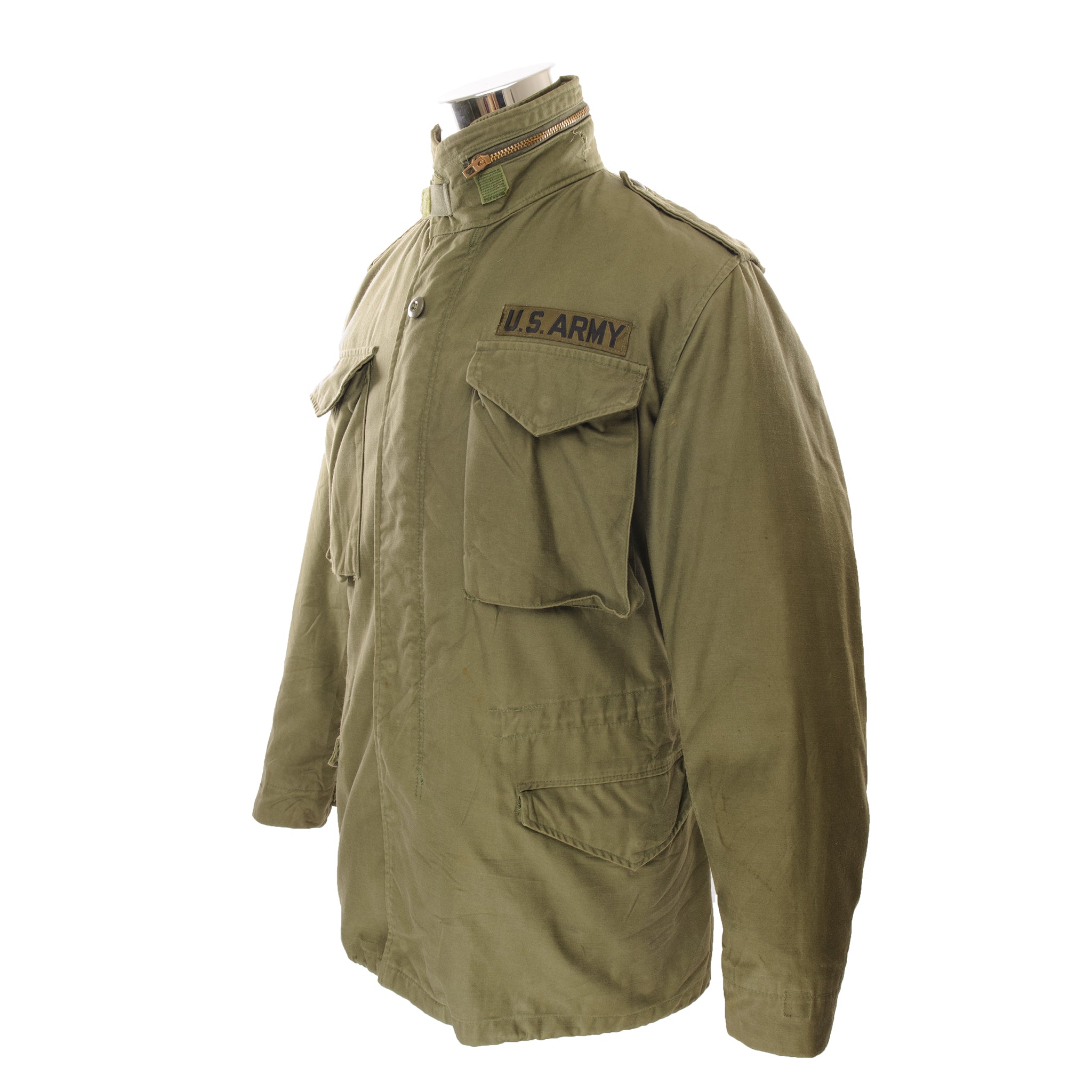 Vintage US Army M-1965 M65 Field Jacket - 1980s Military Green Coat, Small Regular Size - Perfect for Outdoor Adventures, Camping & Retro Fashion